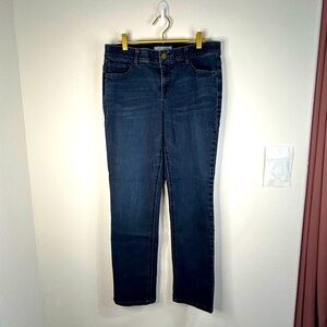 City Blues Women 10/30 Dark Wash Mid Rise Skinny Stretch Jeans Denim Comfort Fit